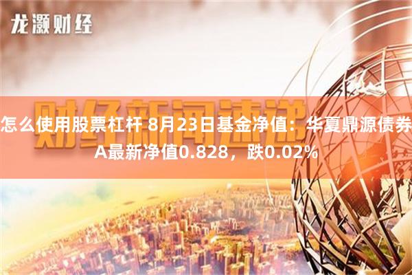 怎么使用股票杠杆 8月23日基金净值：华夏鼎源债券A最新净值0.828，跌0.02%