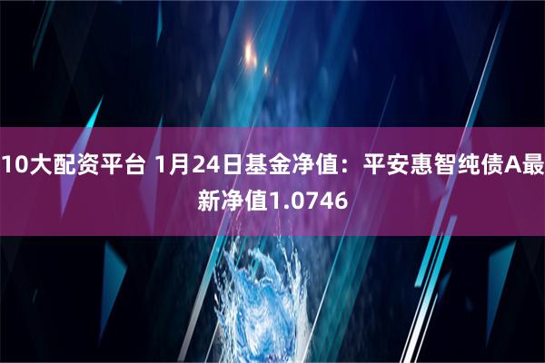 10大配资平台 1月24日基金净值：平安惠智纯债A最新净值1.0746